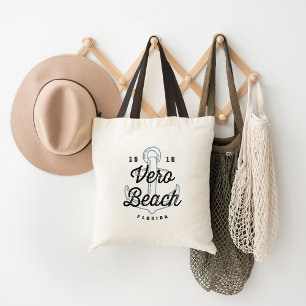 Vero Beach Florida Vintage-Logo Tragetasche