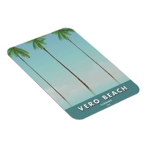 Vero Beach Florida Vintage Reiseplakat Magnet