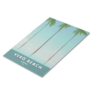 Vero Beach Florida Vintage-Reiseplakat Notizblock