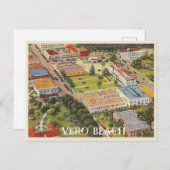 Vero Beach, Florida, Vintages Stadtzentrum Postkarte (Vorne/Hinten)