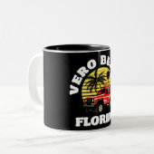 Vero Beach, Florida Zweifarbige Tasse (Vorderseite Links)