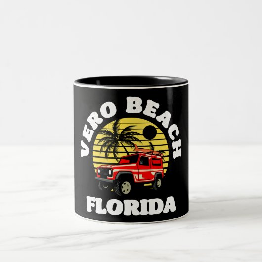 Vero Beach, Florida Zweifarbige Tasse (Mittel)