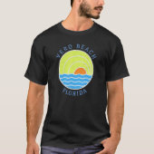 Vero Beach Retro Sunset T-Shirt (Vorderseite)