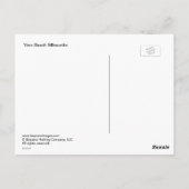 Vero Beach Silhouette Postkarte (Rückseite)