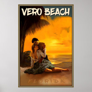 Vero Beach Sonnenaufgang Indian River County Flori Poster