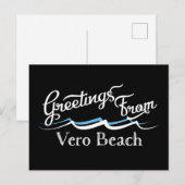 Vero Beach Water Waves Postkarte (Vorne/Hinten)