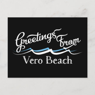 Vero Beach Water Waves Postkarte