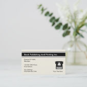 Veröffentlichendes und druckendes Buch Visitenkarte (Stehend Vorderseite)