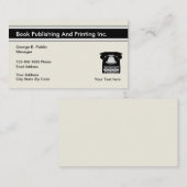 Veröffentlichendes und druckendes Buch Visitenkarte (Vorne/Hinten)