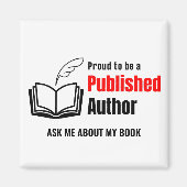 VERÖFFENTLICHTER AUTHOR MAGNET (Vorne)