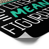 Veröffentlichter Autor Buchautor Sie buchstäblich  Poster (Ecke)