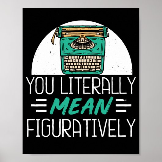 Veröffentlichter Autor Buchautor Sie buchstäblich  Poster (Vorne)