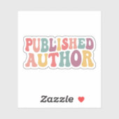 Veröffentlichter Autor, Veröffentlichter Autor, ne Aufkleber (Blatt)