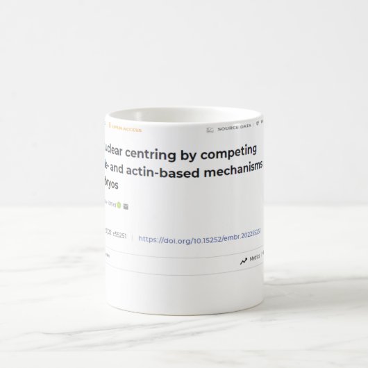 Veröffentlichung des Forschungspapiers zum Geschen Kaffeetasse (Mittel)