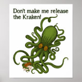 Veröffentlichung des Kraken Funny Poster (Vorne)