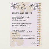 Veröffentlichung und lass - Gedicht zur Selbstverw Planer (Rückseite)