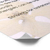 Veröffentlichung und lass - Gedicht zur Selbstverw Poster (Ecke)