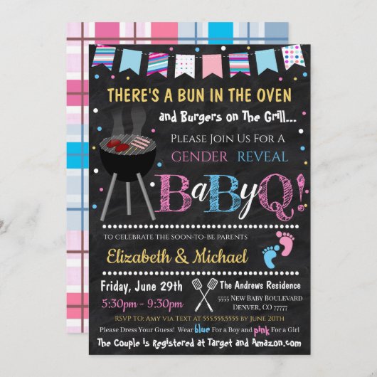 Veröffentlichung von BabyQ Einladung (Vorne/Hinten)