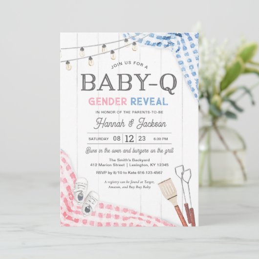 Veröffentlichung von BabyQ Einladung (Stehend Vorderseite)