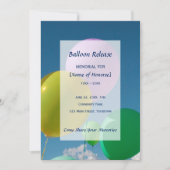 Veröffentlichung von Memorial Balloon Einladung (Vorderseite)