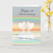 Veröffentlichung zum ersten Jahrestag Karte (Gelbe Blume)