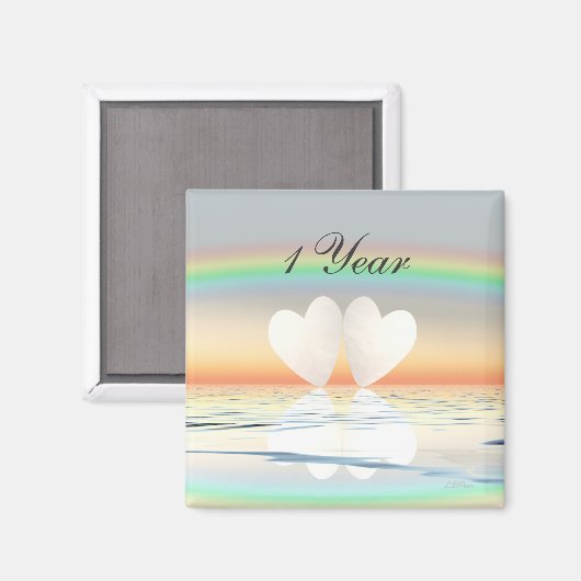 Veröffentlichung zum ersten Jahrestag Magnet (Vorderseite/Rückseite)