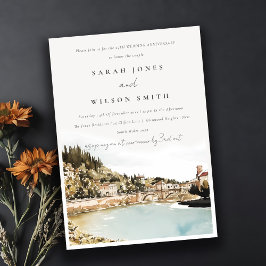 Verona Adige Fluss Italien Hochzeitstag Einladung