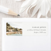 Verona Adige Fluss Italien Wasserfarbadresse (Insitu)