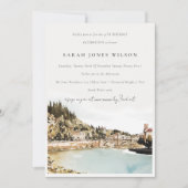 Verona Adige Italien Wasserfarbe Geburtstag Einladung (Vorderseite)