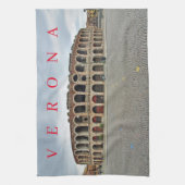 Verona Arena View Teetuch Geschirrtuch (Vertikal)