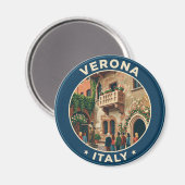 Verona Balkon Italien Magnet (Vorderseite/Rückseite)