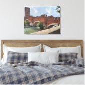 Verona Castelvecchio Bridge View Leinwand (Insitu (Schlafzimmer))