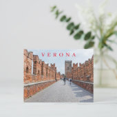 Verona Castelvecchio Brücken Aussichtskarte Postkarte (Stehend Vorderseite)