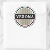 Verona City Pride Emblem – Italian Identity Runder Aufkleber (Tasche)