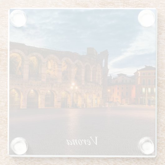 Verona Glasuntersetzer (Rückseite)