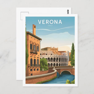 Verona Italien Berühmter Reiseort Postkarte