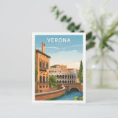 Verona Italien Berühmter Reiseort Postkarte (Stehend Vorderseite)