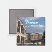 Verona Italien coole Magnetgestaltung Magnet (Vorderseite/Rückseite)