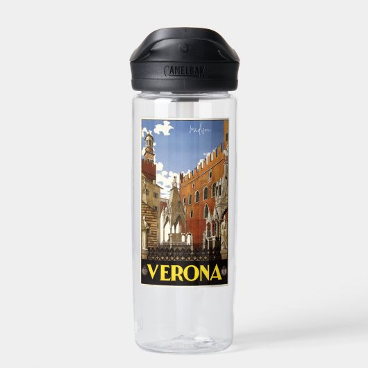 Verona Italien Individuelle Name Trinkflasche (Rückseite)