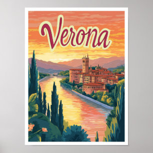 Verona Italien Kunst, Dichtung und Musik Poster