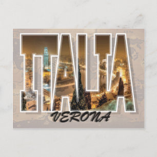 Verona, Italien Postcard Postkarte