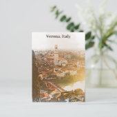 Verona Italien Silhouette Wasserfarben Postkarte (Stehend Vorderseite)