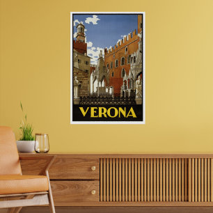 VERONA ITALIEN VINTAGE PLAKAT