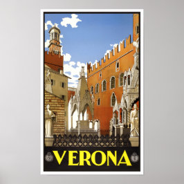 Verona Italien Vintage Poster