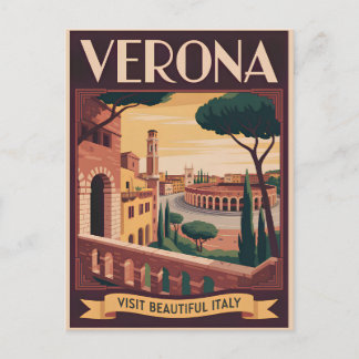 Verona Italien vintage Postkarte