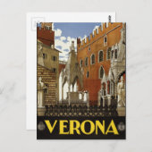 Verona, Italien Vintage Postkarte (Vorne/Hinten)