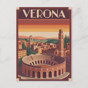 Verona Italien vintage Postkarte