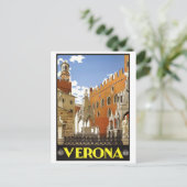 Verona Italien Vintage Postkarte (Stehend Vorderseite)