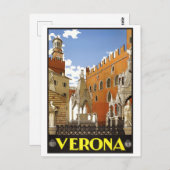 Verona Italien Vintage Postkarte (Vorne/Hinten)