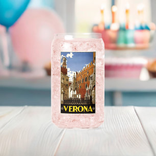 Verona Italien Vintage Reise Dosenglas
